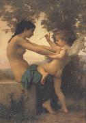 Adolphe William Bouguereau Young Girl Defending Herself against Eros (mk26) china oil painting artist